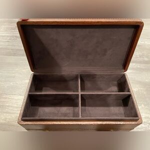 Faux Leather jewelry box, pottery barn